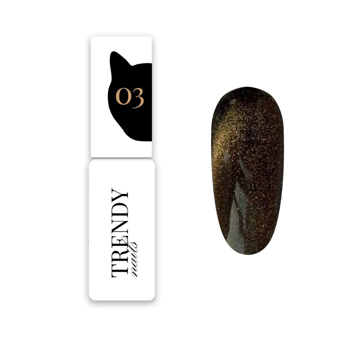 Cat’s Eye Doré – Color 03 – 8 ml — flacon et baton 03 lisibles