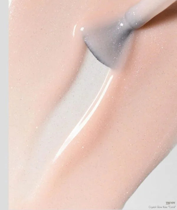 Base Crystal Glow Coral - 15/30 ml - SANS TPO/HEMA — texture signee Crystal Glow Base "Coral"
