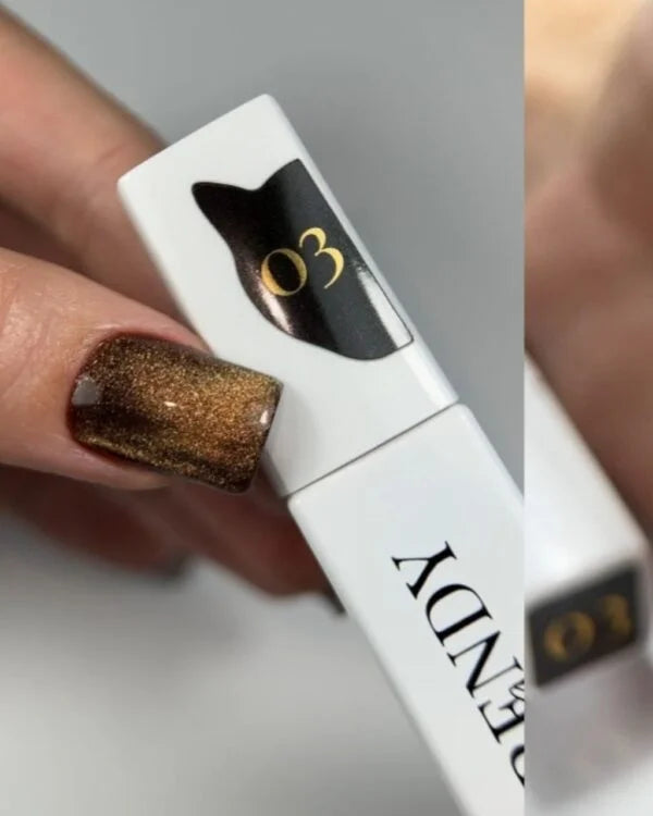 Cat’s Eye Doré – Color 03 – 8 ml — flacon et baton 03 lisibles