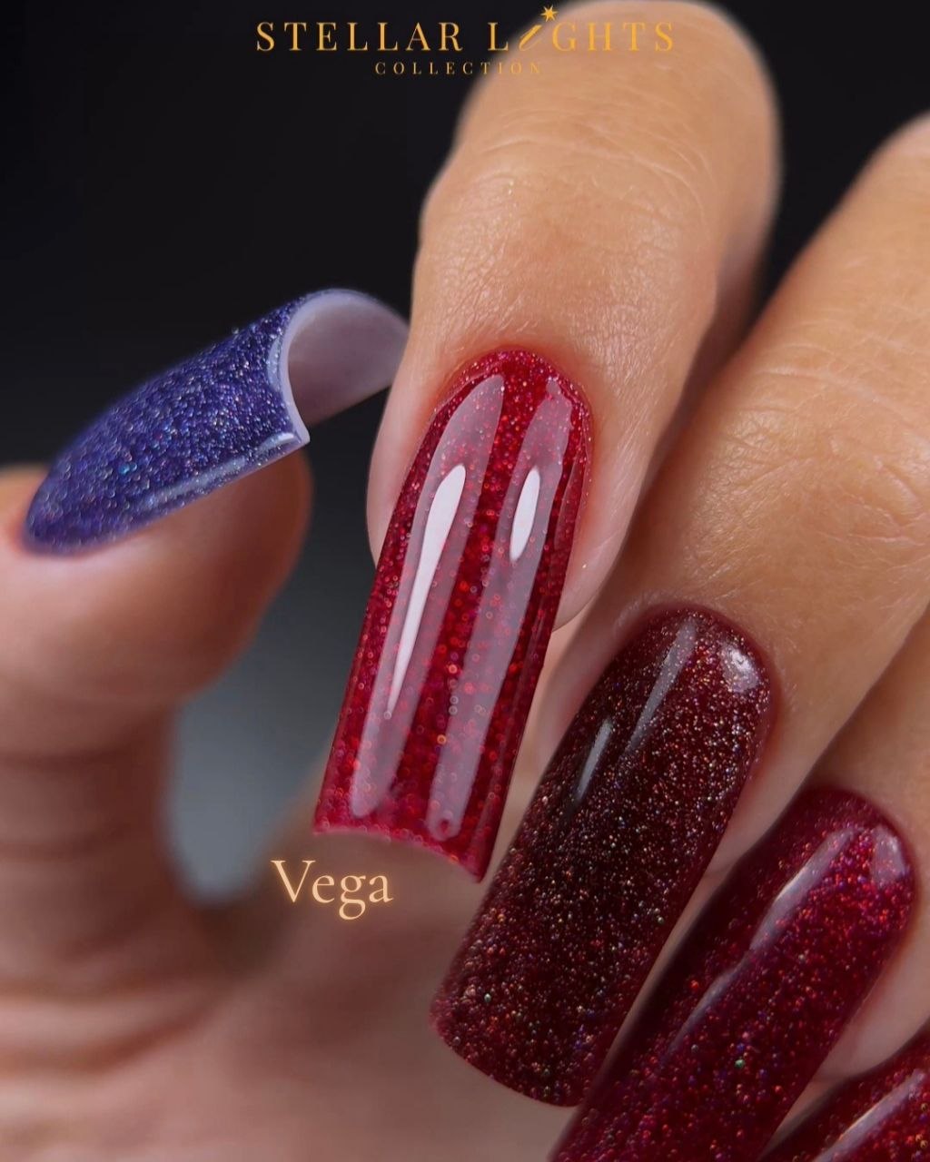 Vega – 8 ml — flacon, coulée, rendu sur ongle