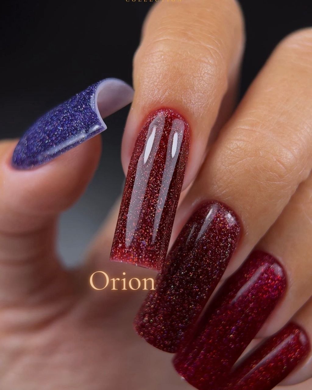 Orion – 8 ml — flacon, coulée, rendu sur ongle