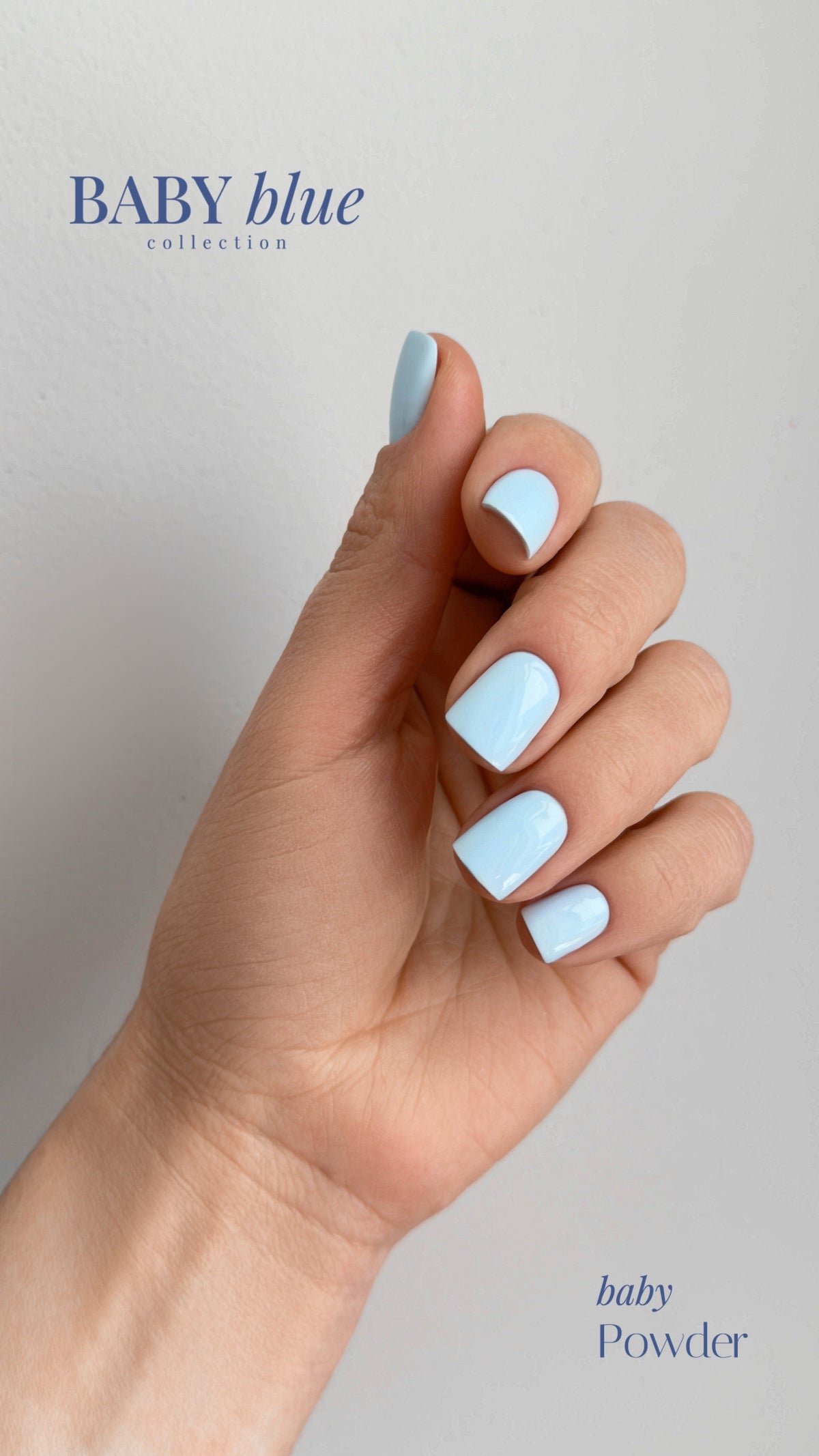 Gel Polish Baby Blue – Baby Powder – 10 ml