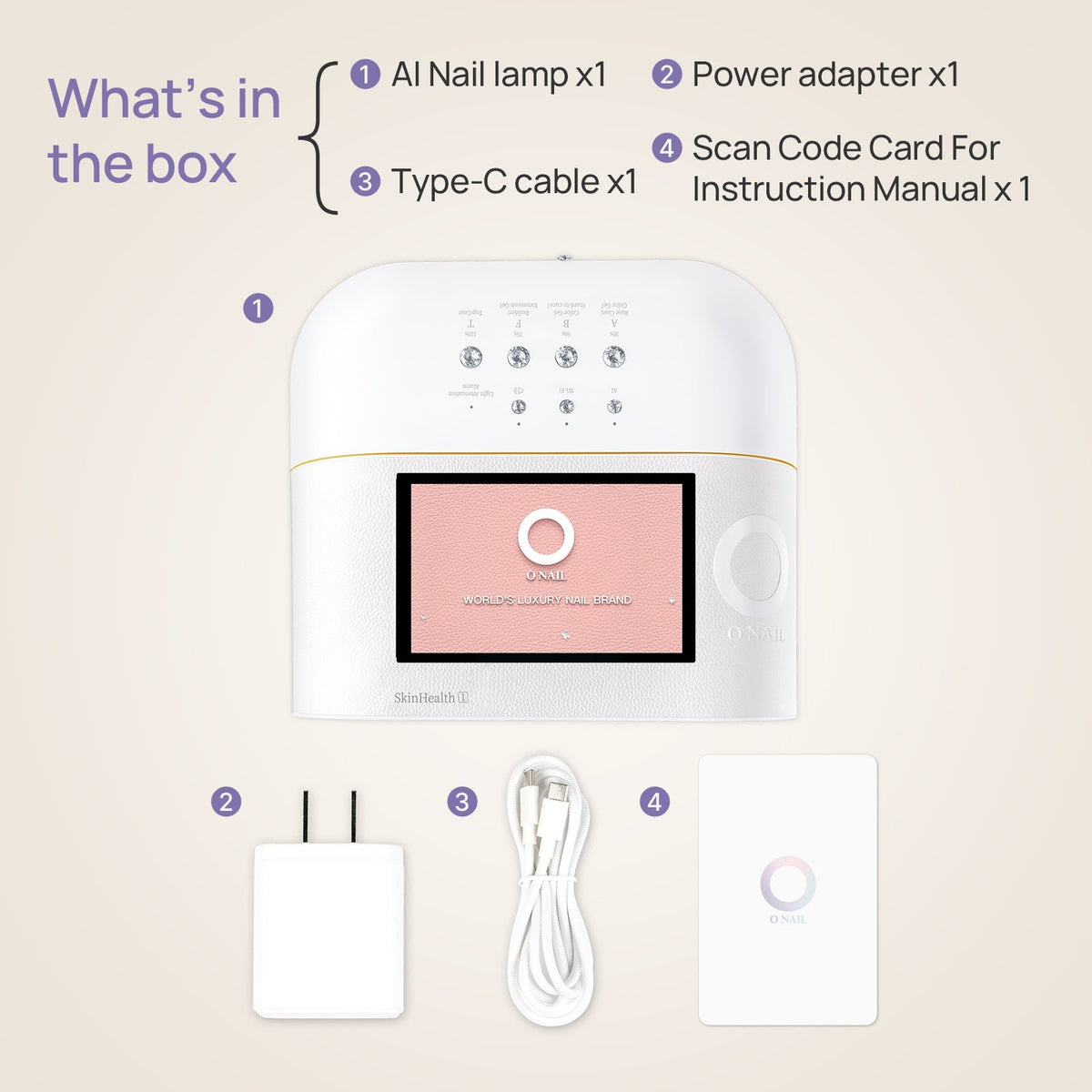 Lampe UV/LED à ongles IA SKIN HEALTH N°1 avec fil