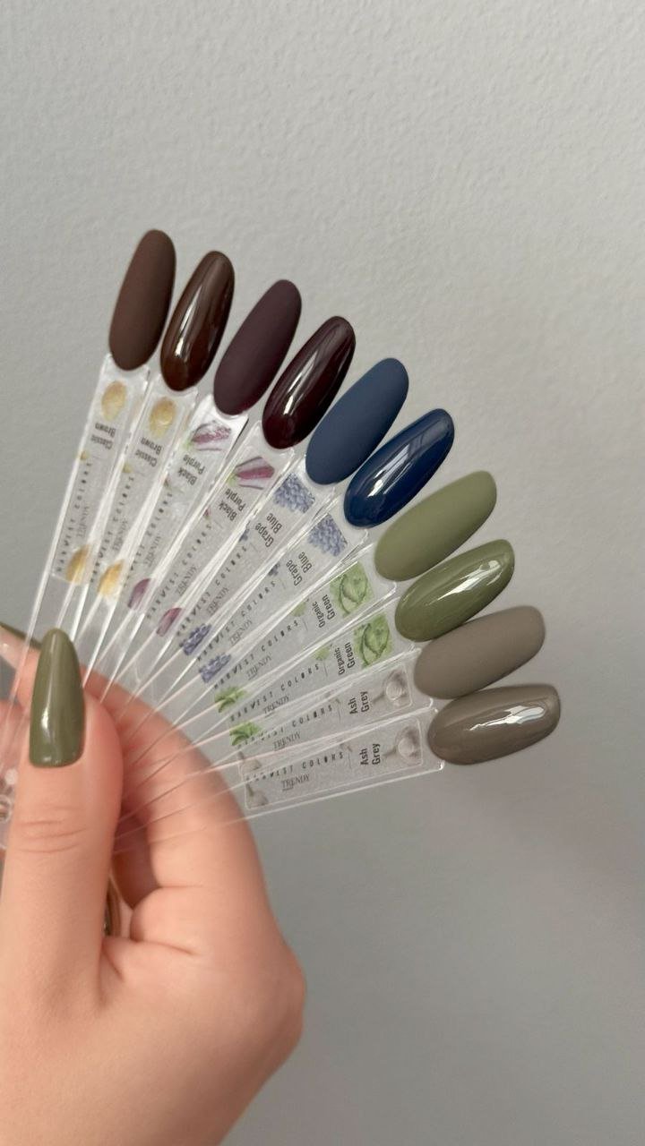 Collection HARVEST COLORS – 5 Gels polish Automne