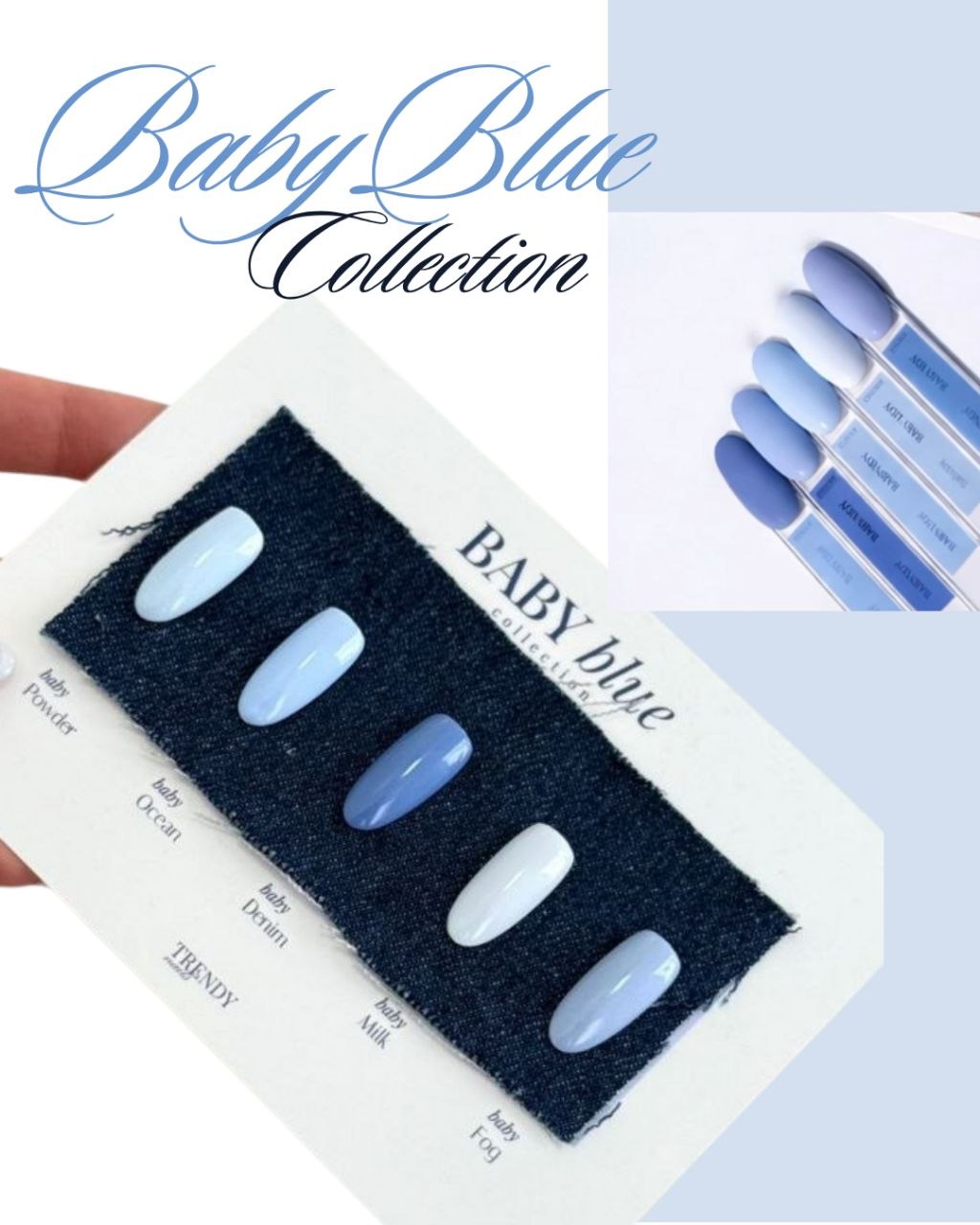 Gel Polish – Collection Baby Blue 10ml x5
