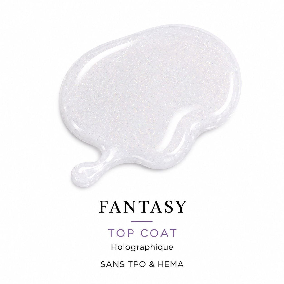 Top Fantasy | Top Coat Holographique Sans Résidu – 10 ml