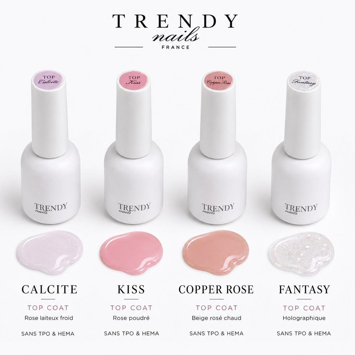Copper Rose Top Coat | Top Coat Beige Rosé Sans Résidu – 10 ml