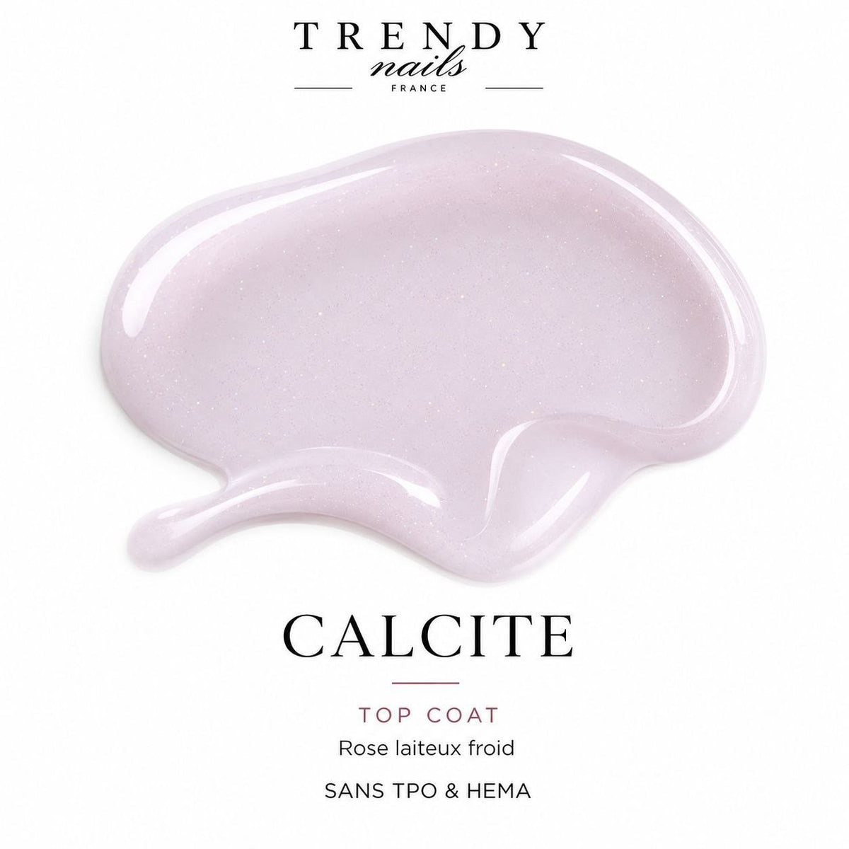 Calcite Top Coat | Top Coat Rose Laiteux Sans Résidu – 10ml